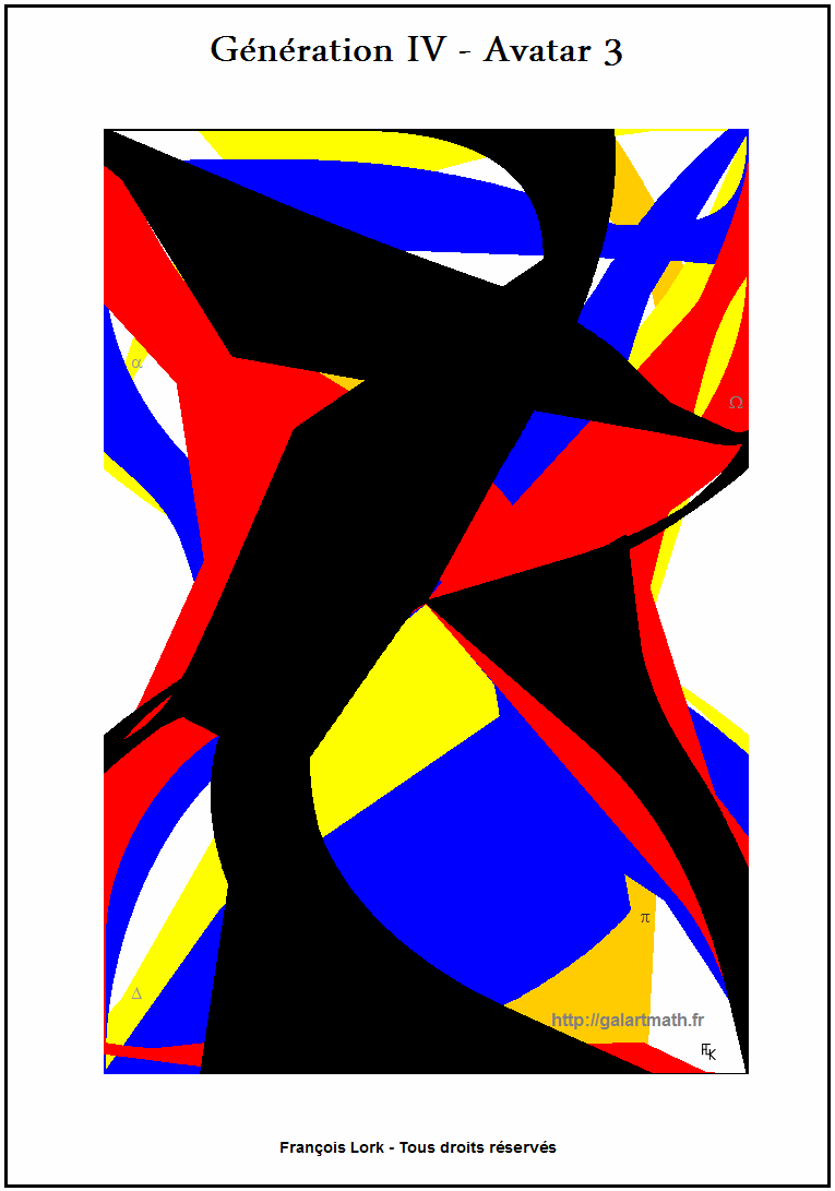 Génération 4 - Avatar 3 - Forme Numérique Colorée 2 - Coloured Numerical Shape 2 - FLK - 2015