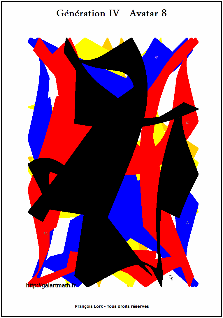 Génération 4 - Avatar 8 - Forme Numérique Colorée 3 - Coloured Numerical Shape 3 - FLK - 2015